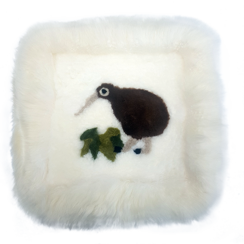 Auskin High Wool Cushion Square - Kiwi  40cm X 40cm