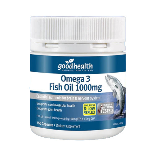 Good Health Omega 3 Fish Oil 1000mg 150 Softgel Capsules