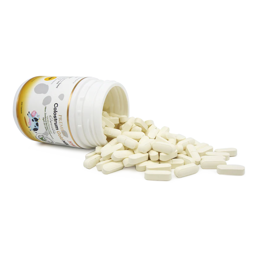 Hi Well Premium Colostrum Gold Milk Vanilla Flavoured 200 Chewable Tablets