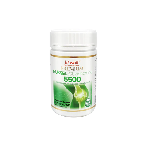 Hi Well Premium Mussel Glucosamine 5500 180 Vege Capsules