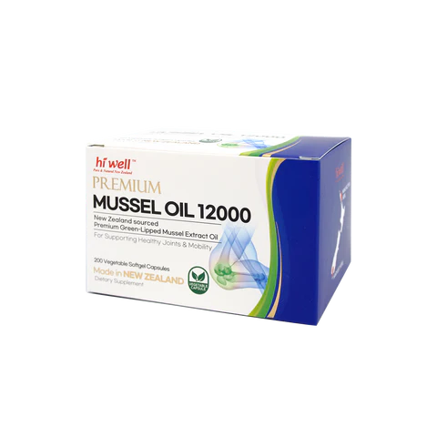 Hi Well Premium Mussel 12000 200 Vegetable Softgel Capsules