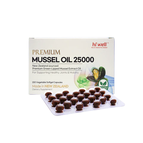 Hi Well Premium Mussel 25000 200 Vegetable Softgel Capsules