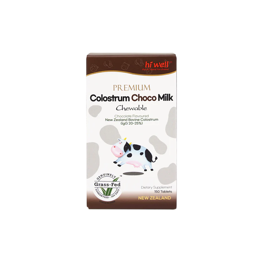 Hi Well Premium Colostrum Choco Milk 150 Chewable Tablets