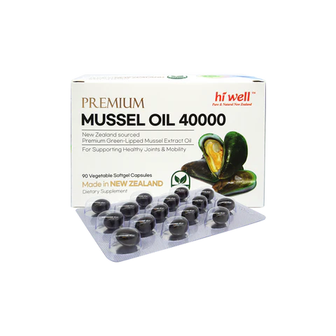 Hi Well Premium Mussel 40000 90Vege Softgel Capsules