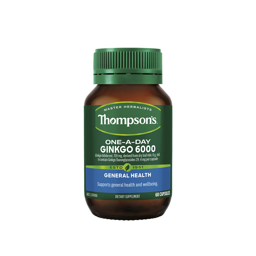 Thompson's One-A-Day Ginkgo 6000mg 60 Capsules